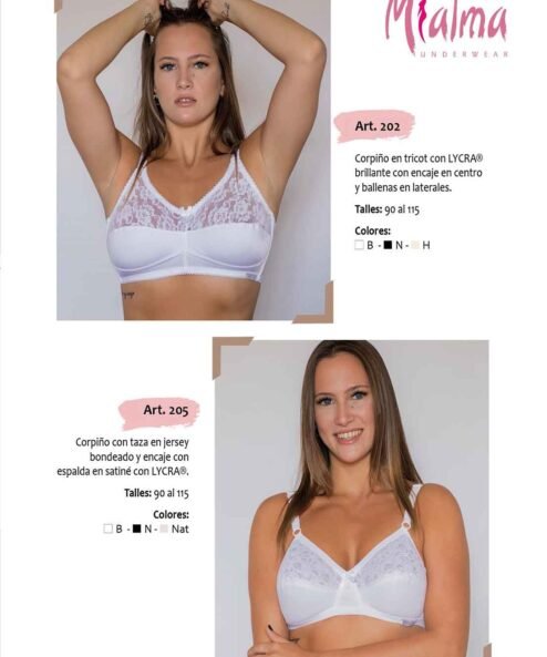Codigo: 202 -- mi alma lenceria -- Corpiño en Tricot c/Lycra Brillante c/Encaje en Centro y Ballenas Laterales