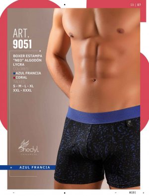 Codigo: 9051 -- Boxer Shedyl -- Boxer Estampa "NEO" Algodon Lycra