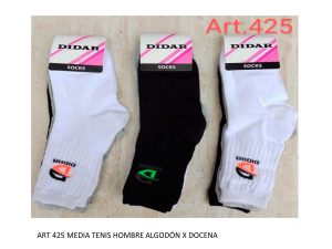 Codigo: 425 -- didar -- Media Tenis Hombre Algodon X DOCENA