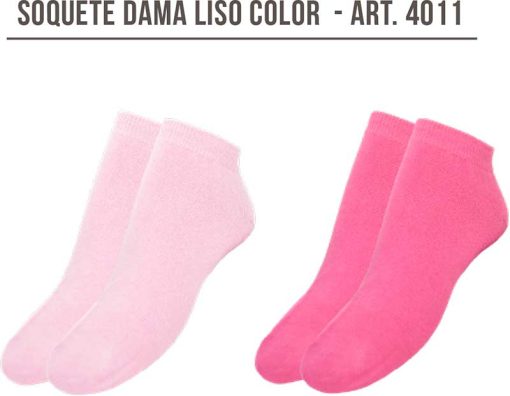 Codigo: 4011 -- mundo medias -- Soquete Dama Liso Color