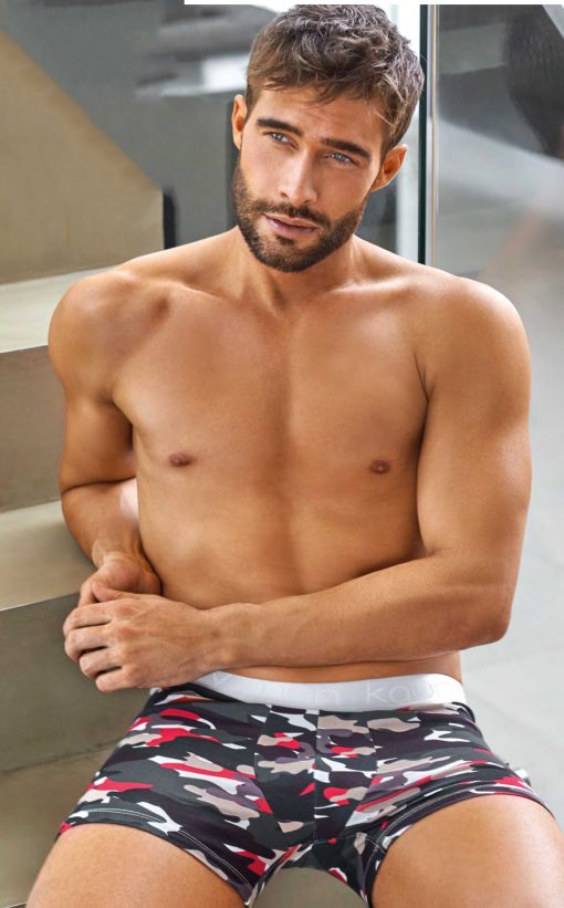 Codigo: 11 -- kaury men -- Boxer de algodón estampado con elástico personalizado - Image 2