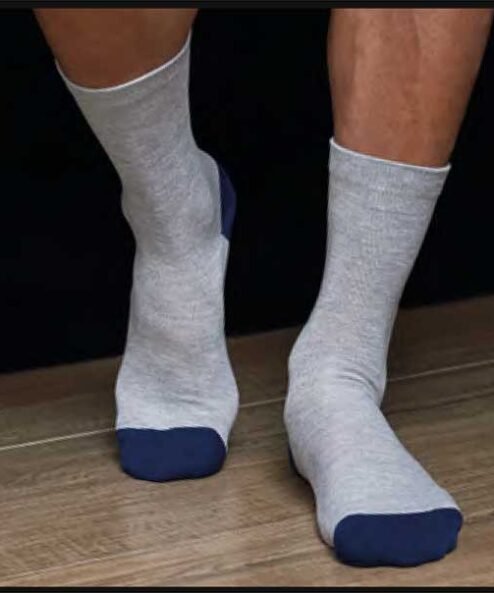 Codigo: 29 -- kaury men -- PACK X 3 Medias media caña de algodón combinado