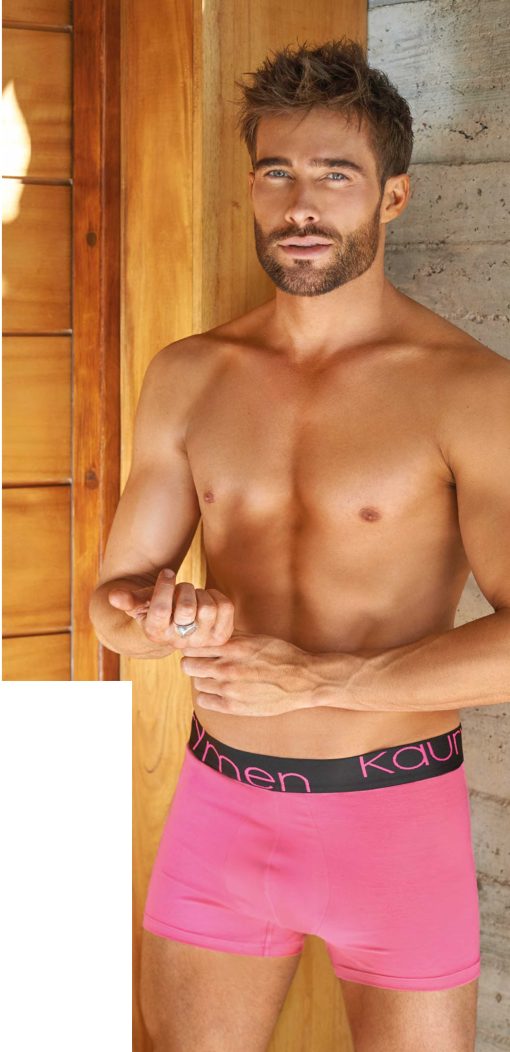 Codigo: 33 -- kaury men -- Boxer de algodón liso y elástico personalizado