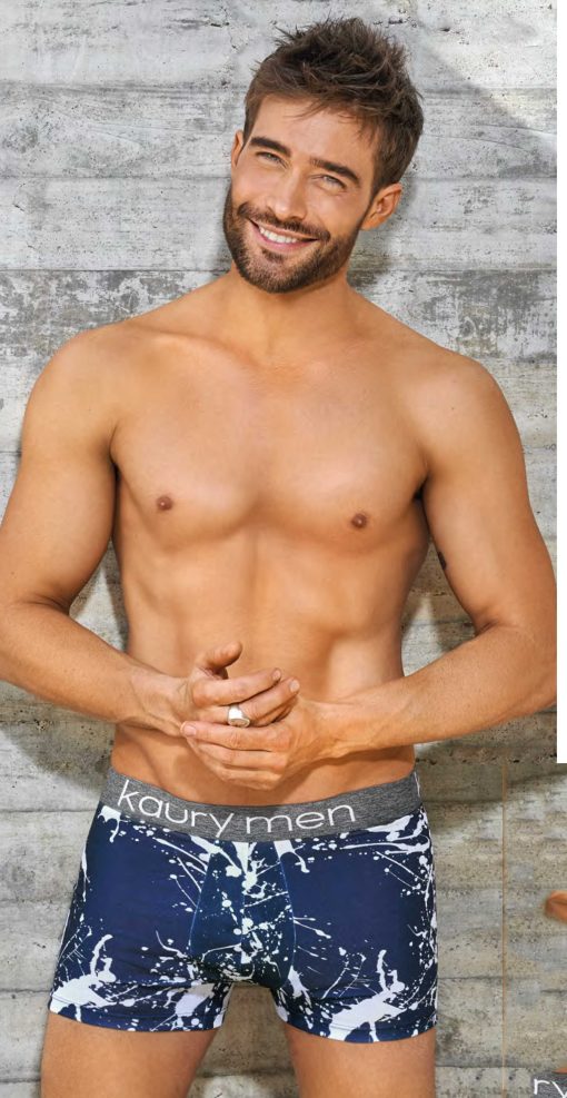 Codigo: 36 -- kaury men -- Boxer de algodón estampado y elástico personalizado