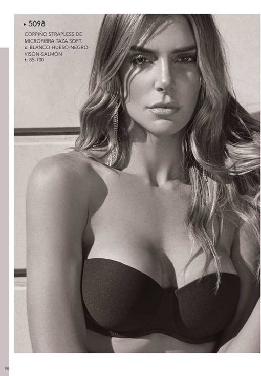 Codigo: 5098 -- lody lenceria -- CORPIÑO STRAPLESS MICROFIBRA TAZA SOFT
