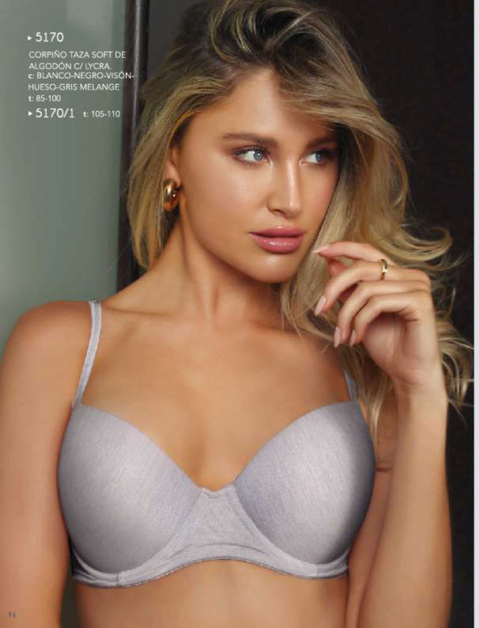 Codigo: 5170/1 -- lody lenceria -- CORPIÑO TAZA SOFT DE ALGODON C/LYCRA