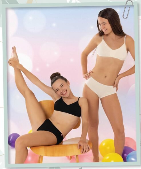 Codigo: 1001 -- marey lenceria -- conjunto principiante algodon con lycra liso con culotte