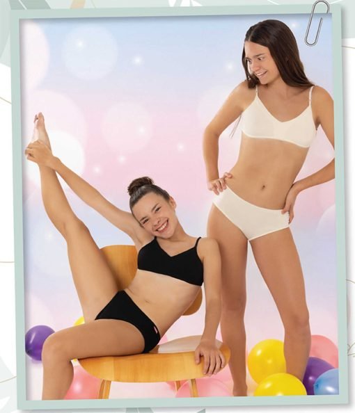 Codigo: 1001 -- marey lenceria -- conjunto principiante algodon con lycra liso con culotte