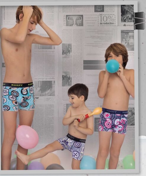 Codigo: 5016 -- marey lenceria -- boxer niño algodon con lycra MOTORS