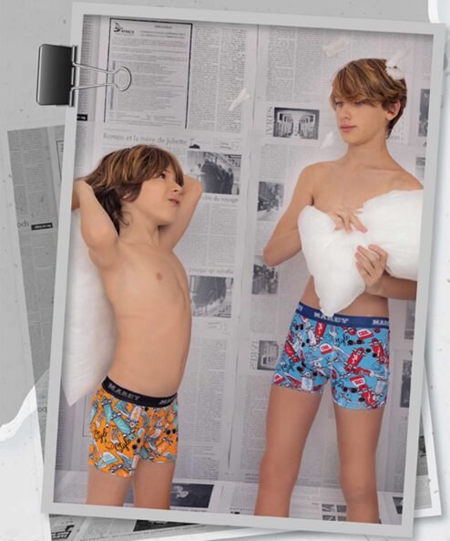 Codigo: 5017 -- marey lenceria -- boxer niño algodon con lycra SKATE