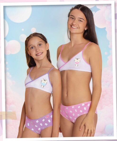 Codigo: 523 -- marey lenceria -- conjunto cruzado algodon con lycra estampado con culotte