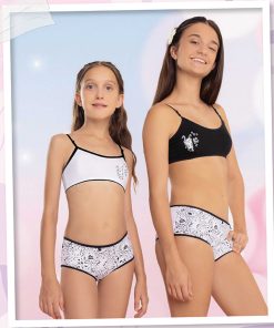 Codigo: 737 -- marey lenceria -- conjunto top algodon con lycra estampado con culotte