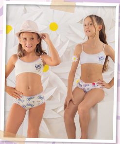 Codigo: 741 -- marey lenceria -- conjunto top algodon con lycra estampado con culotte