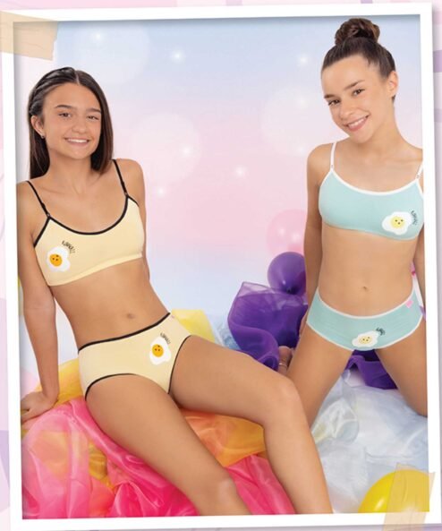 Codigo: 747 -- marey lenceria -- conjunto top algodon con lycra estampado con culotte