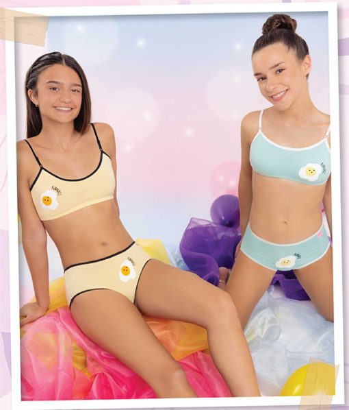 Codigo: 747 -- marey lenceria -- conjunto top algodon con lycra estampado con culotte