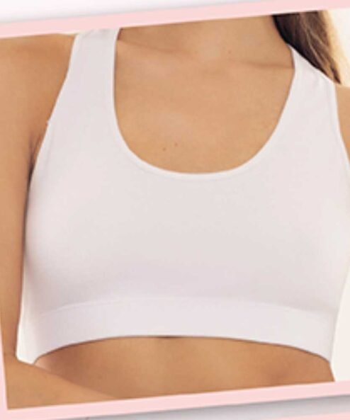 Codigo: 2000 -- marey lingerie -- Corpiño deportivo dama algodon con lycra LISOS