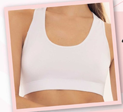 Codigo: 2000 -- marey lingerie -- Corpiño deportivo dama algodon con lycra LISOS