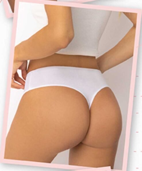 Codigo: 304 -- marey lingerie -- PACK X 3 culotte less algodon con lycra "WHITE/BLACK/GREY"