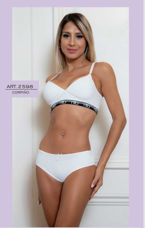 Codigo: 2598 -- Natubel -- Conjunto DEPORTIVO TASA SOFT con Base, Elastico Personalizado con Colaless en Algodón Lycra. - Image 2