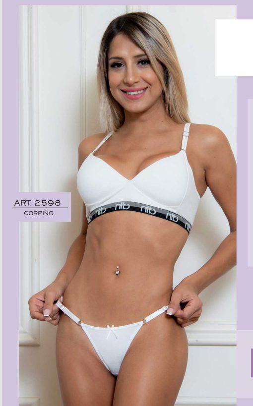 Codigo: 2598 -- Natubel -- Conjunto DEPORTIVO TASA SOFT con Base, Elastico Personalizado con Colaless en Algodón Lycra.