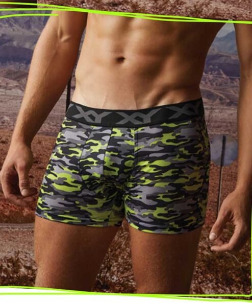 Codigo: 1362 -- boxer xy -- Bóxer de algodón con elastano estampado. Con pinza central.