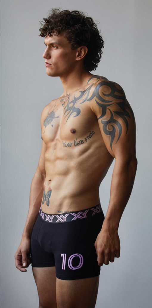 Codigo: 1384 -- boxer xy -- Bóxer de algodón con elastano liso con estampa - Image 2