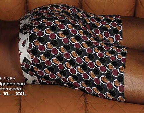 Codigo: 1432 -- boxer xy -- Bóxer de algodón con elastano estampado.