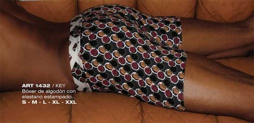 Codigo: 1432 -- boxer xy -- Bóxer de algodón con elastano estampado.