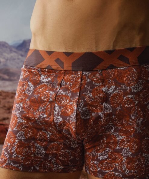 Codigo: 1445 -- boxer xy -- Bóxer de algodón con elastano estampado. Con pinza central.