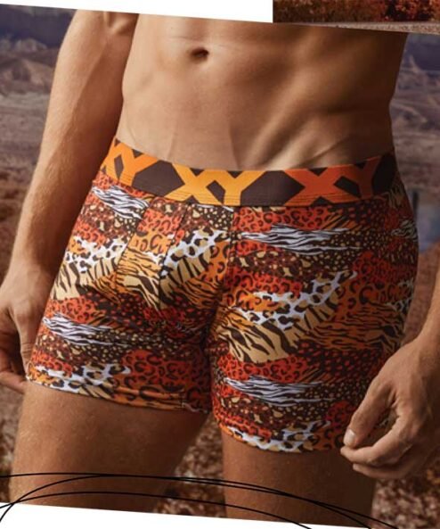 Codigo: 1446 -- boxer xy -- Bóxer de algodón con elastano estampado. Con pinza central.