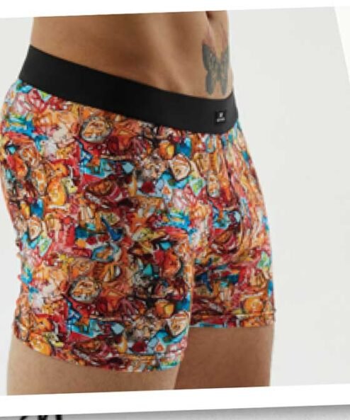 Codigo: 9001 -- boxer xy -- Bóxer de algodón con elastano estampado.Con pinza central.