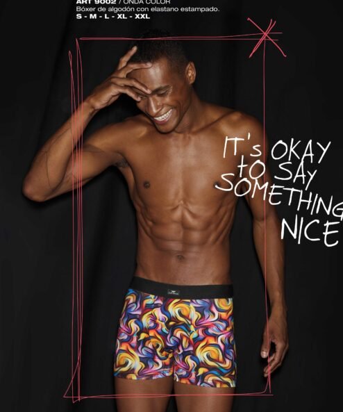 Codigo: 9002 -- boxer xy -- Bóxer de algodón con elastano estampado.