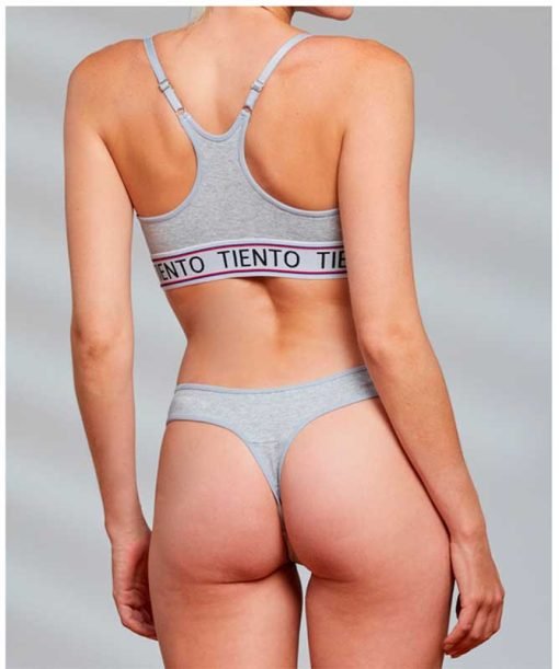 Codigo: 421 -- tiento ropa interior -- Conjunto top deportivo taza soft y cola lessde algodón lycra - Image 3