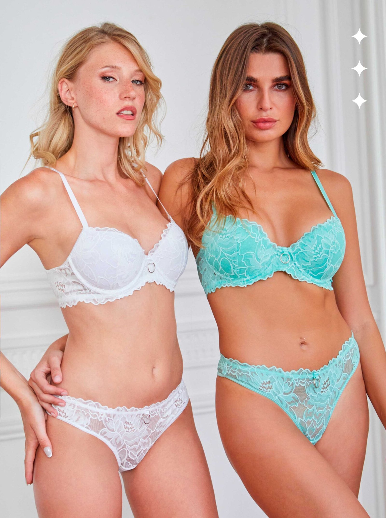 Codigo: 827 -- tiento ropa interior -- Conjunto taza soft y cola less de puntilla.