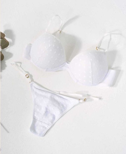 Codigo: 1434/1 -- yamiel ropa interior -- Conjunto soft con arco de microtul y colaless - Image 3