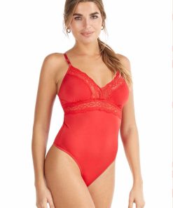 Codigo: 1468 -- yamiel ropa interior -- BODY DE MICROFIBRA CON PUNTILLA Y COLALESS
