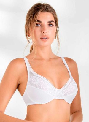 Codigo: 964/1 -- yamiel ropa interior -- CORPIÑO REDUCTOR CON ARCO DE POLIESTER Y PUNTILLA
