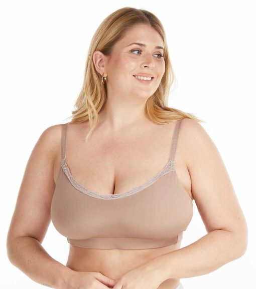 Codigo: 966/1 -- yamiel ropa interior -- TOP CLÁSICO DE MICROFIBRA REFORZADA CON PUNTILLA