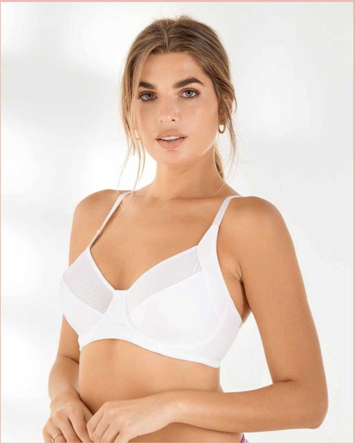 Codigo: 972/1 -- yamiel ropa interior -- CORPIÑO CON ARCO DE MICROFIBRA REFORZADA Y TUL - Image 2