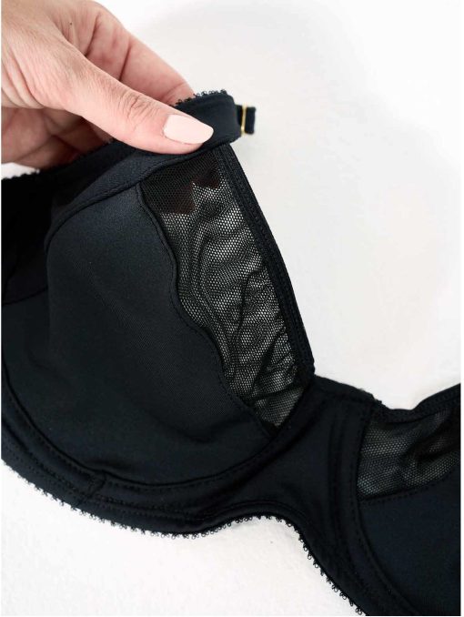 Codigo: 972/1 -- yamiel ropa interior -- CORPIÑO CON ARCO DE MICROFIBRA REFORZADA Y TUL - Image 4