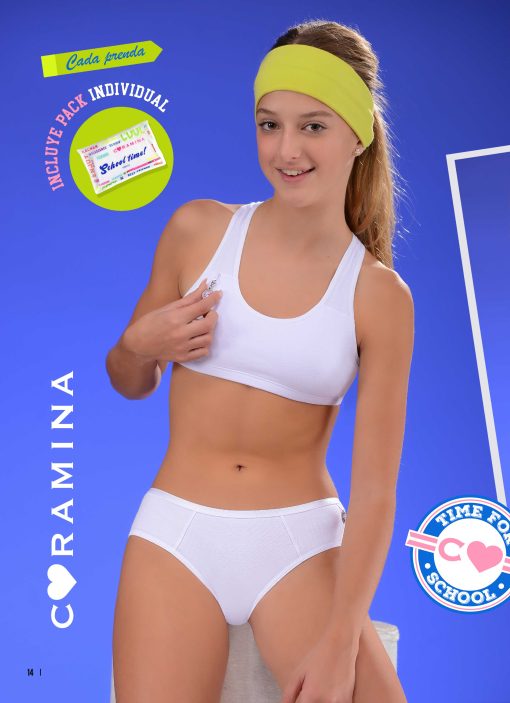Codigo: 3013 -- coramina school -- Vedetina cavada Algodon Lycra