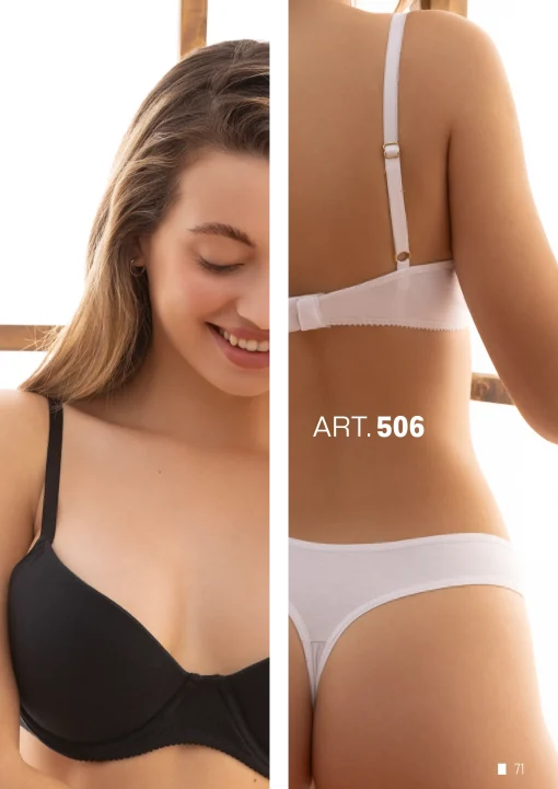 Codigo: 506 -- frashe lenceria -- CONJUNTO TAZA SOFT CON BASE CON COLALESS ALG/LYC - Image 3