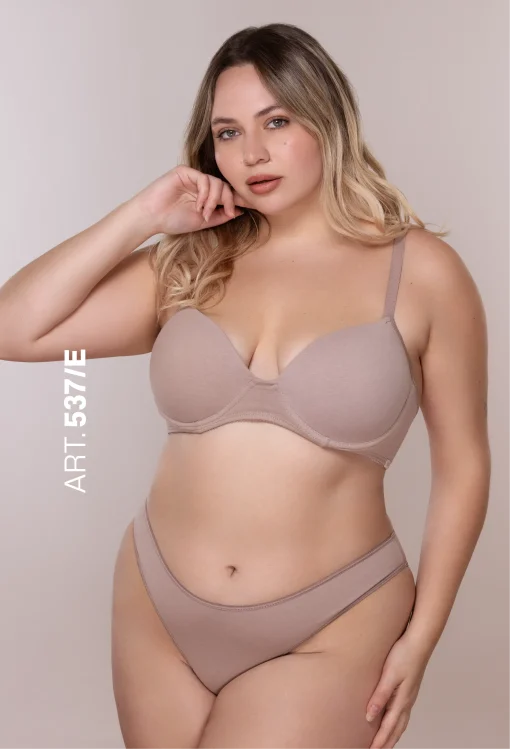 Codigo: 537E -- frashe lenceria -- CONJUNTO TAZA SOFT ESPECIAL CON VEDETINA DE ALG/LYC - Image 3