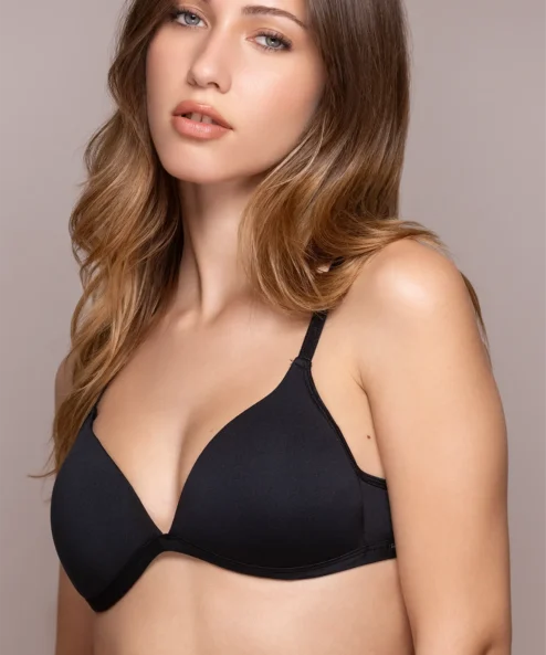 Codigo: 602 -- frashe lenceria -- CORPIÑO TAZA SOFT TRIÁNGULO DE MICROFIBRA