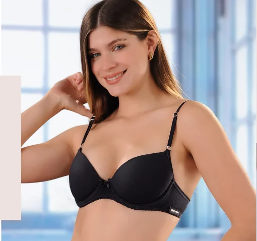 Codigo: 1003 -- coramina lenceria -- Corpiño taza soft lisa con base. Algodon lycra.