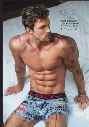 Codigo: 912 -- boxer lody -- Boxer de algodon con lycra estampado