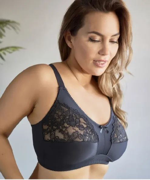 Codigo: 1120-- tiento ropa interior -- Soutien modelador confort sin arco de tricot lycra reforzado y puntilla