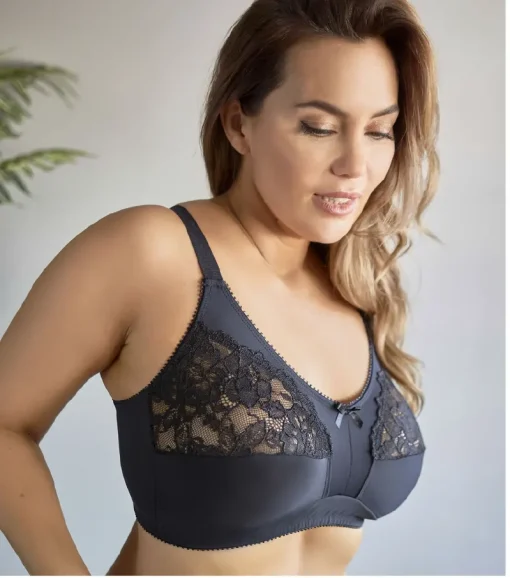 Codigo: 1120-- tiento ropa interior -- Soutien modelador confort sin arco de tricot lycra reforzado y puntilla