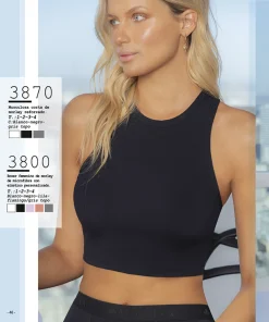 Codigo: 3870 -- melifera lenceria -- Musculosa corta de morley reforzado