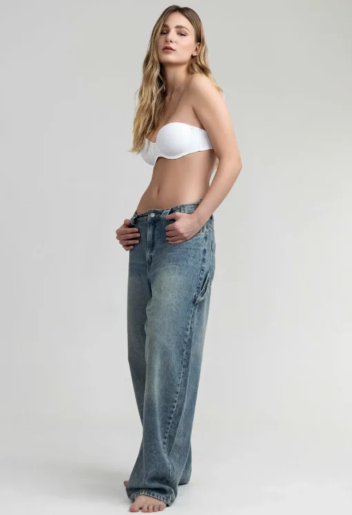 Codigo: 2090 -- yewel mayorista -- Corpiño strapless de microfibra - Image 3